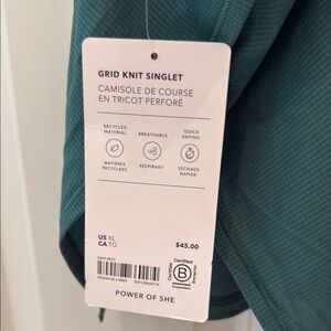 Athleta Women's Green Tank Top size XL sleeveless